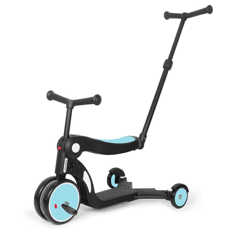 Beberoad 5-in-1 multi kids scooter with push bar-blue