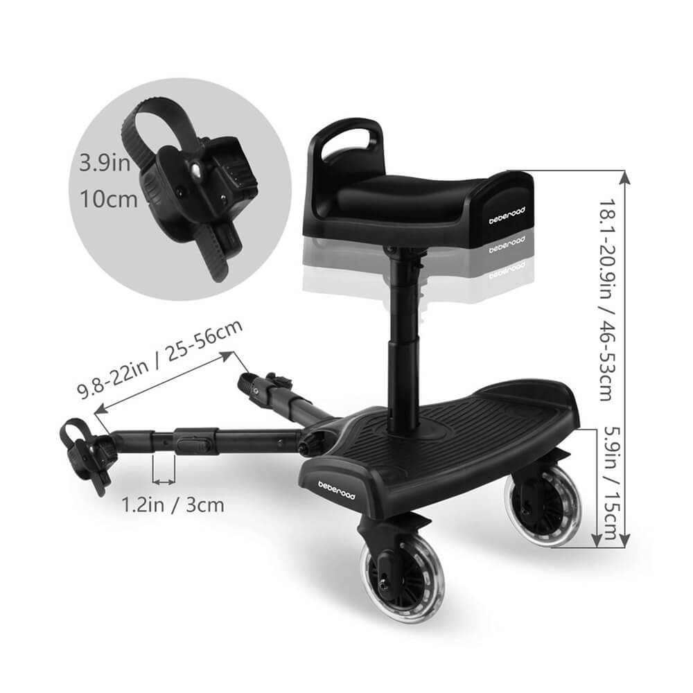 Universal Baby Stroller Glider Board Fits Most of Strollers & Buggies -RIDER - BebeRoad Baby