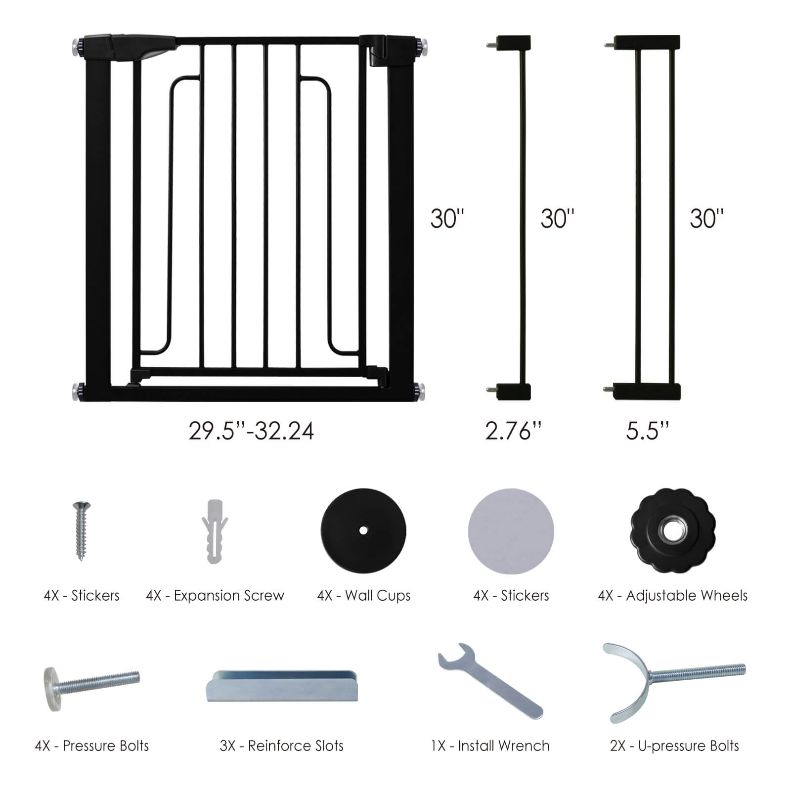 Baby sales gate width